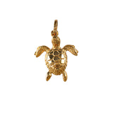 10684 - 7/8" Hollow Green Sea Turtle - Lone Palm Jewelry