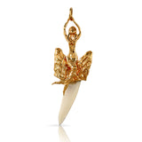 10239t - Mermaid Shark Tooth Pendant