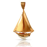 10430 - Sailboat Shark Tooth Pendant