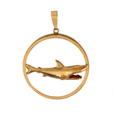 10811 - 1 ¼" Ferocious Shark in Round Frame
