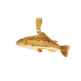 11314 - 1 1/8" Hollow Salmon Pendant