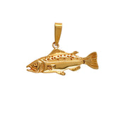 11320 - 1 1/8" Hollow Salmon Pendant
