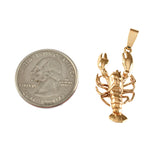 1 3/16" Lobster Pendant - Lone Palm Jewelry