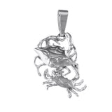 11339 - 7/8" Mom & Baby Crab Pendant - Lone Palm Jewelry