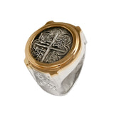 Atocha Silver Historical Spanish Coin Replica Ring - Item #12928