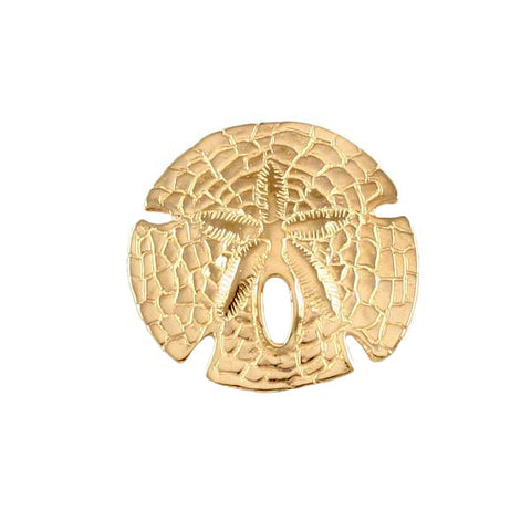 14kt Gold Sand Dollar PopTop - Lone Palm Jewelry