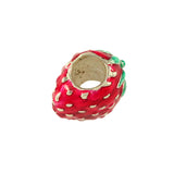 Enameled Strawberry Bead - Lone Palm Jewelry
