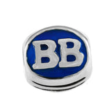 13423e - Enameled Bethany Beach "BB" Bead