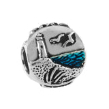 Enameled Cape Cod Lighthouse & Map Bead - Lone Palm Jewelry