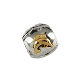 14kt Sailfish & Sterling Waves Bead - Lone Palm Jewelry
