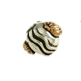 14kt Vibex Shell & Sterling Waves Bead - Lone Palm Jewelry