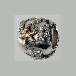 13607a - 14k Star Fish & Sterling Reef Bead
