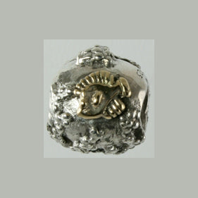 13609a - 14k Angel Fish & Sterling Reef Bead