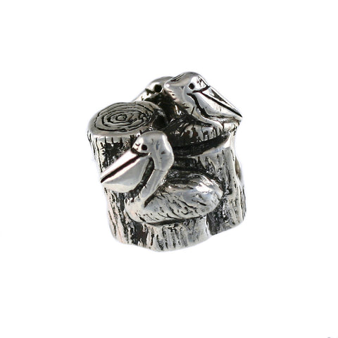 Trio of Pelicans Bead - Lone Palm Jewelry