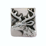 Deer Head & Hoof Print Pillow Bead - Lone Palm Jewelry