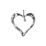 14549 - Textured Hammered Heart - Lone Palm Jewelry