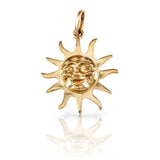 1" Smiling Sun Pendant - Lone Palm Jewelry