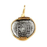 Atocha Silver 7/8" Replica Coin Pendant in "1622" Frame - Item #14815