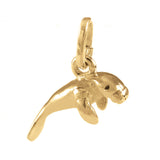 5/8" Baby Manatee Charm - Lone Palm Jewelry