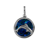 X" Dolphin Sea Opal Pendant (Needs Pricing) - Lone Palm Jewelry