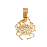 5/8" Crab Pendant with Diamonds - Lone Palm Jewelry