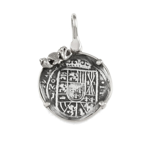 7/8" Replica Atocha with Shell Accented Setting - Item #15452 - Lone Palm Jewelry