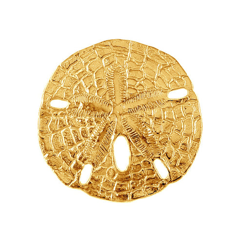 15587 - 1 1/4" Omega Slide Sand Dollar Pendant - Lone Palm Jewelry