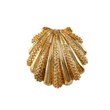 3/4" Textured Scallop Shell with Hidden Slide Bail - Lone Palm Jewelry