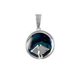 Manta Ray Sea Opal Pendant (Needs Pricing) - Lone Palm Jewelry