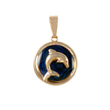 Small Dolphin Sea Opal Pendant (Needs Pricing) - Lone Palm Jewelry