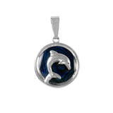 Small Dolphin Sea Opal Pendant (Needs Pricing) - Lone Palm Jewelry