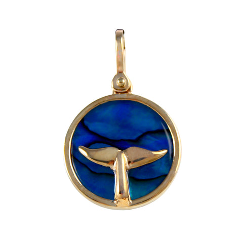 X" Whale Tail Sea Opal Pendant (Needs Pricing) - Lone Palm Jewelry