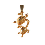 Sea Turtle Mother and Baby  - Necklace and Earring Set - FREE SHIPPING - #46572