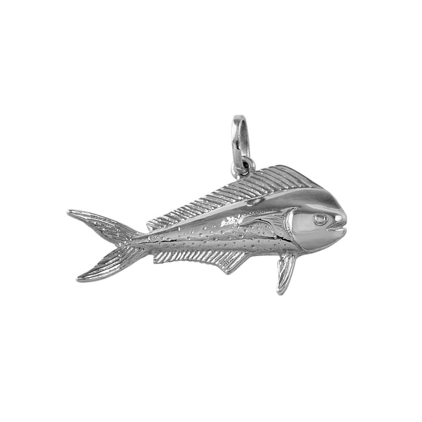 Mahi Mahi v.3 Fish Necklace in Sterling Silver