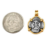 Shipwreck Atocha Silver 3/4" Replica Coin Pendant with Fixed Bail - Item #15997