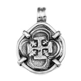 Shipwreck Atocha Silver 3/4" Replica Coin Pendant with Fixed Bail - Item #15997