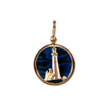 Lighthouse Sea Opal Pendant (Needs Pricing) - Lone Palm Jewelry