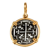 Shipwreck Atocha Silver 1" Replica Coin Pendant with Shackle Bail - Item #18215