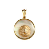 Sand Dollar Sea Opal Pendant (Needs Pricing) - Lone Palm Jewelry