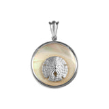 Sand Dollar Sea Opal Pendant (Needs Pricing) - Lone Palm Jewelry