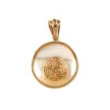 Sand Dollar Sea Opal Pendant (Needs Pricing) - Lone Palm Jewelry