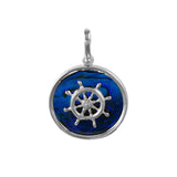 Ship's Wheel Sea Opal Pendant (Needs Pricing) - Lone Palm Jewelry