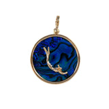 Snorkeler Sea Opal Pendant (Needs Pricing) - Lone Palm Jewelry