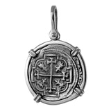 Shipwreck Atocha Silver 1" Replica Coin Pendant with Shackle Bail - Item #18285