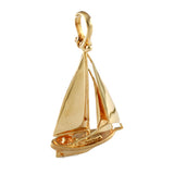 18456 - ¾" Tayana 37 Sailboat Pendant - Lone Palm Jewelry