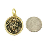 1 1/2" Bronze STC Symbol with Initials & Date on Back - Lone Palm Jewelry