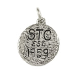 1 1/2" Sterling STC Symbol with Initials & Date on Back - Lone Palm Jewelry