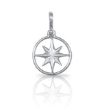 1/2" Compass Rose with Open Frame - Lone Palm Jewelry