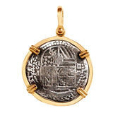 Atocha Silver 1 1/8" 2R Grade 1 Replica Coin Pendant with Shackle Bail - Limited Edition - Item #18944