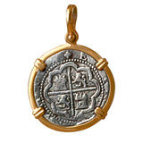 Atocha Silver 1 1/8" 2R Grade 1 Replica Coin Pendant with Shackle Bail - Limited Edition - Item #18944